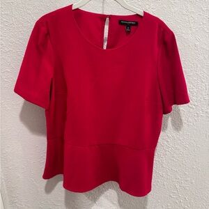 Banana Republic Red Peplum Top